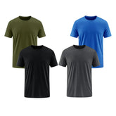 4 Pack Men's Quick-Dry Athletic T-Shirts
